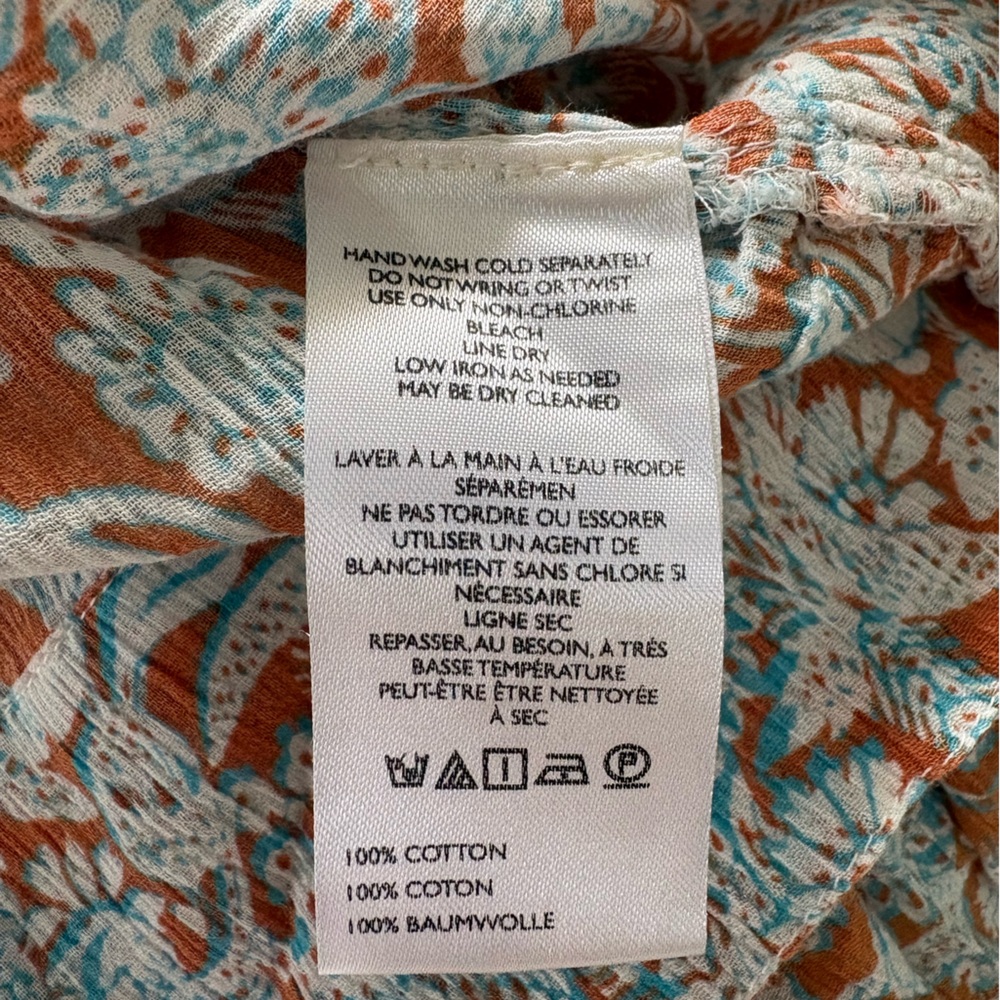 ANTHROPOLOGIE long sleeved shirred blouse - Size small - Picture 9 of 9